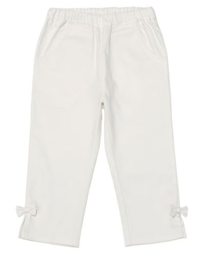 ストレッチツイル リボン 7分丈 カプリパンツ