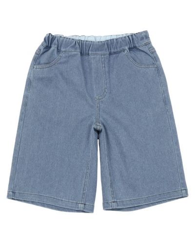 バミューダパンツ ウエストゴム ニットデニム