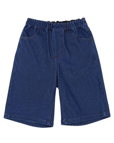 バミューダパンツ ウエストゴム ニットデニム