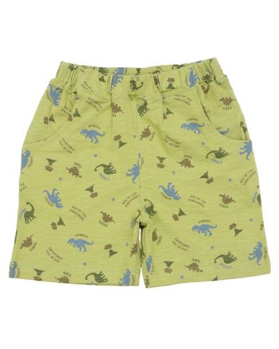 綿100％ 恐竜シルエット ハーフパンツ