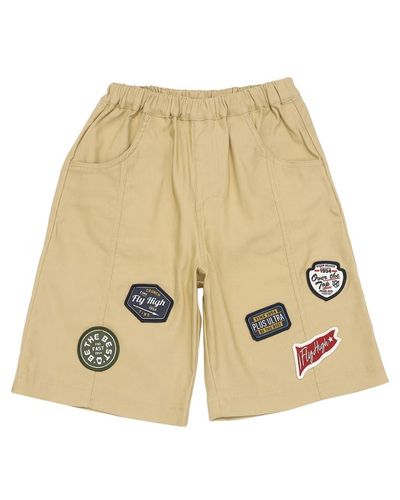 ストレッチツイル ロゴワッペン ハーフパンツ