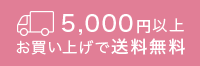5000円以上お買上で送料無料