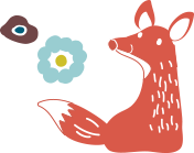 キツネのイラスト