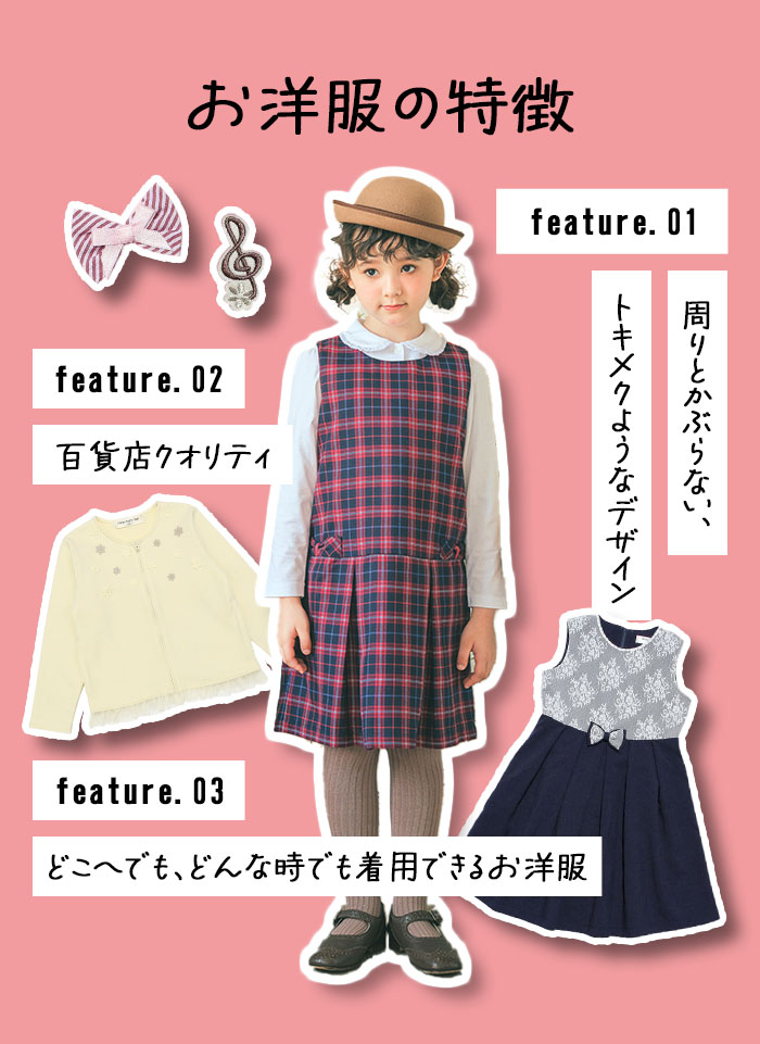 お洋服の特徴