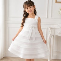 子供服 女の子 チュールタックドレス