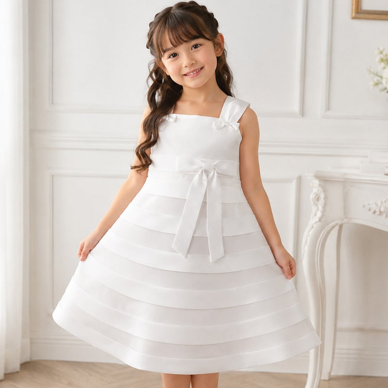 子供服 女の子 チュールタックドレス