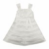 子供服 女の子 チュールタックドレス オフホワイト(11) 正面