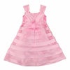子供服 女の子 チュールタックドレス ピンク(02) 背面