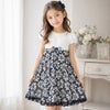 子供服 女の子 日本製お花レース 切替え ワンピース