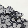 子供服 女の子 日本製お花レース 切替え ワンピース ホワイト×ネイビー(17) デザインポイント2