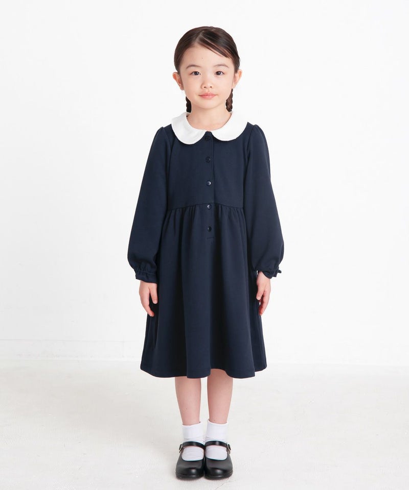 お受験や学校見学におすすめの女の子用ネイビーワンピース
