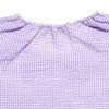 子供服 女の子 チェック柄リボン付きチュニックブラウス パープル(91) デザインポイント2