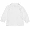 ベビー服 女の子 ベビーサイズ綿100％音符刺繍襟付きブラウス ホワイト(01) 背面