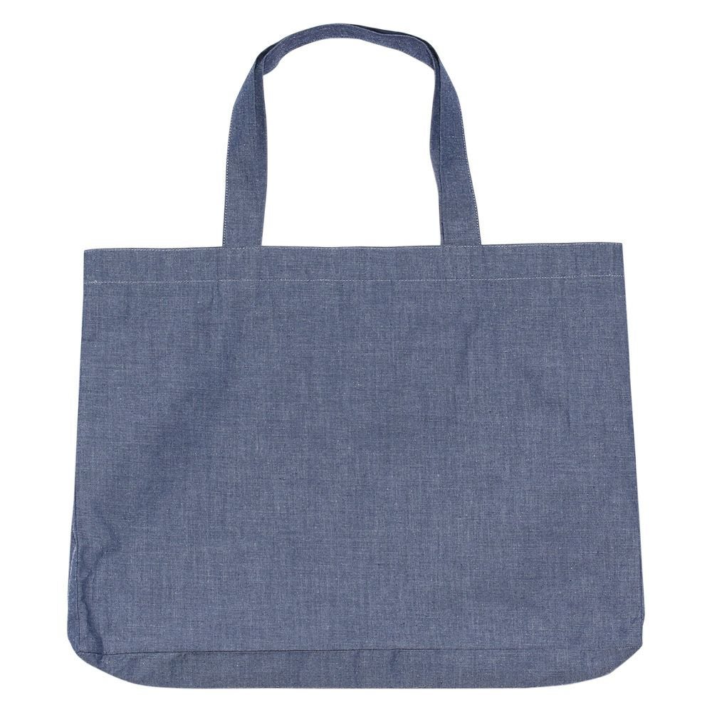 子供服 女の子 ドット柄リボンフリルつきトートバッグ ネイビー(06) 背面