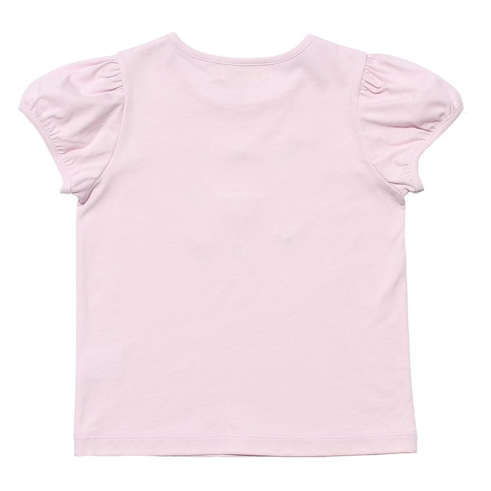 子供服 女の子 綿100％アクセサリー小物プリントTシャツ ピンク(02) 背面