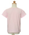子供服 女の子 綿100％リボンモチーフフリル袖Tシャツ ピンク(02) トルソー背面