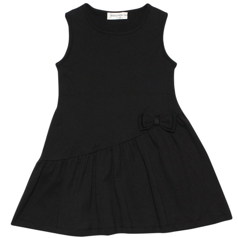 【女の子】小学生におすすめのおしゃれなプチプラ子供服　リボン付きギャザーワンピース