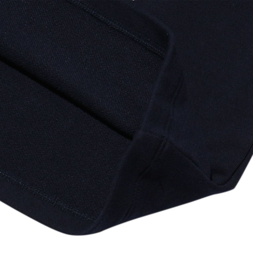 子供服 女の子 バレエモチーフ＆リボン＆お花付き裏毛トレーナー ネイビー(06) デザインポイント2