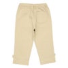 子供服 女の子 ストレッチツイル素材　リボンつき７分丈パンツ ベージュ(51) 背面