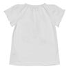 ベビー服 女の子 ベビーサイズ綿100％音符＆リボンモチーフ付きTシャツ オフホワイト(11) 背面