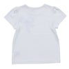 子供服 女の子 綿100％お花プリントリボンモチーフ付きTシャツ オフホワイト(11) 背面