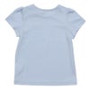 子供服 女の子 綿100％お花プリントリボンモチーフ付きTシャツ ブルー(61) 背面