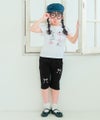 子供服 女の子 綿100％バレエプリントTシャツ オフホワイト(11) 