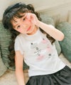 子供服 女の子 綿100％バレエプリントTシャツ