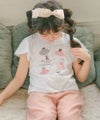 子供服 女の子 綿100％バレエプリントTシャツ