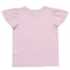 子供服 女の子 綿100％バレエプリントTシャツ ピンク(02) 背面