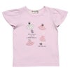 子供服 女の子 綿100％バレエプリントTシャツ