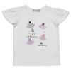 子供服 女の子 綿100％バレエプリントTシャツ