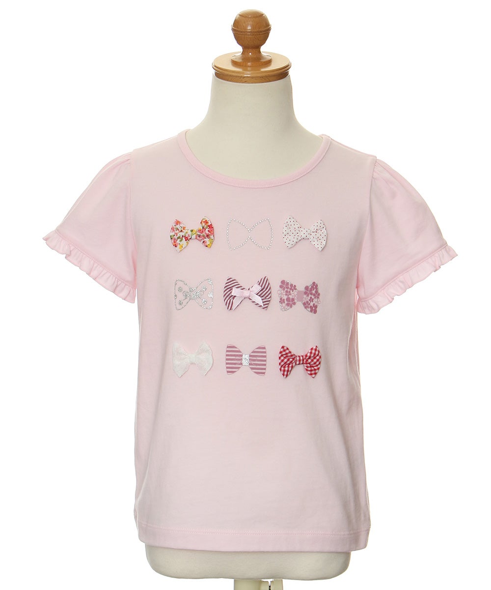 子供服 女の子 綿100％バレエプリントTシャツ