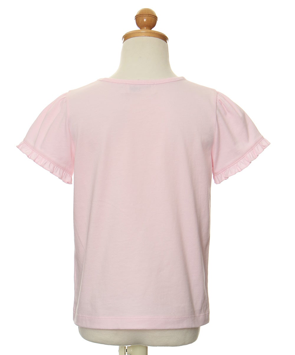 子供服 女の子 綿100％バレエプリントTシャツ