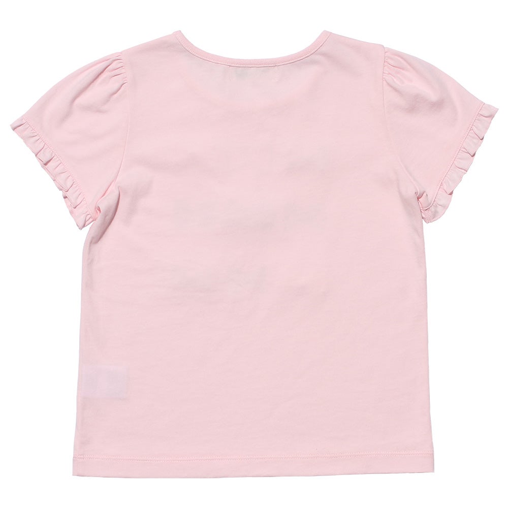 子供服 女の子 綿100％バレエプリントTシャツ