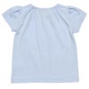 ベビー服 男の子 ベビーサイズ綿100％花モチーフプリントTシャツ ブルー(61) 背面