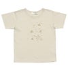 子供服 男の子 綿100％宇宙UFOプリントTシャツ ベージュ(51) 正面
