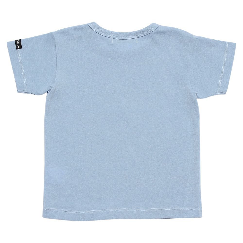 ベビー服 男の子 ベビーサイズ綿100％自転車プリント乗り物シリーズTシャツ ブルー(61) 背面