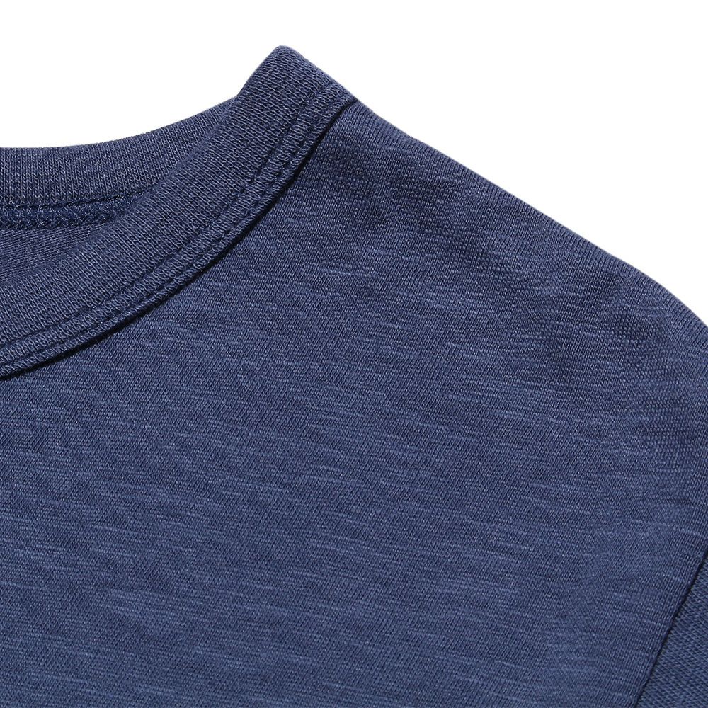 子供服 男の子 綿100％ヨットプリントマリンTシャツ ネイビー(06) デザインポイント2