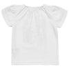 ベビー服 女の子 ベビーサイズ綿100％チューリップ袖オープンカフェイラストTシャツ オフホワイト(11) 背面