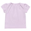 ベビー服 女の子 ベビーサイズ綿100％ネコアップリケつきTシャツ パープル(91) 背面