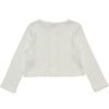ベビー服 女の子 ベビーサイズ綿100％ハート柄カーディガン オフホワイト(11) 背面