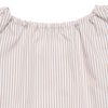 子供服 女の子 ストライプ柄フリル付きTシャツ ベージュ(51) デザインポイント2