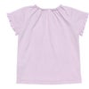 ベビー服 女の子 ベビーサイズ綿100％ドレッサー＆猫プリントフリルつきTシャツ パープル(91) 背面