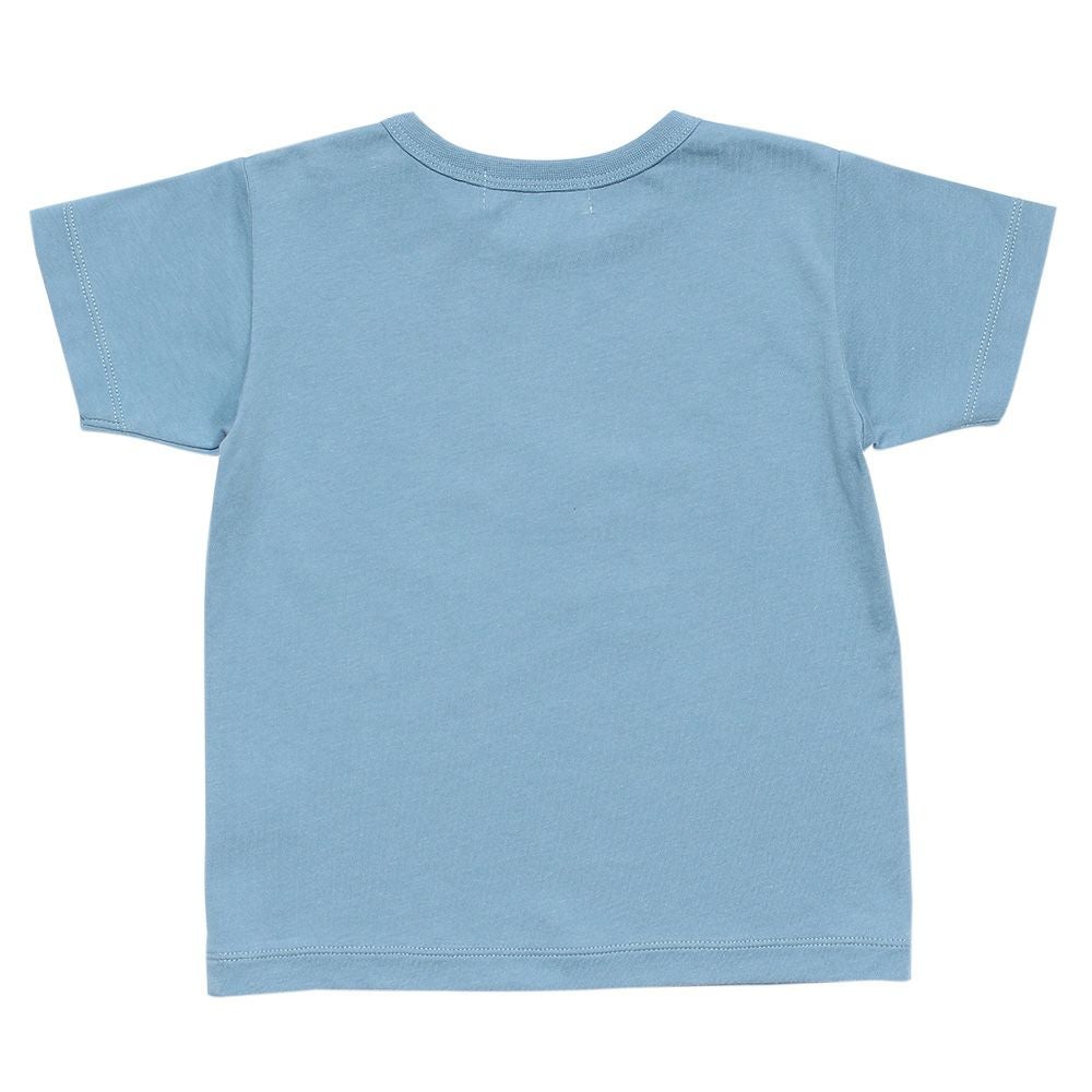 ベビー服 男の子 綿100％ベビーサイズ動物シリーズ恐竜プリント ブルー(61) 背面