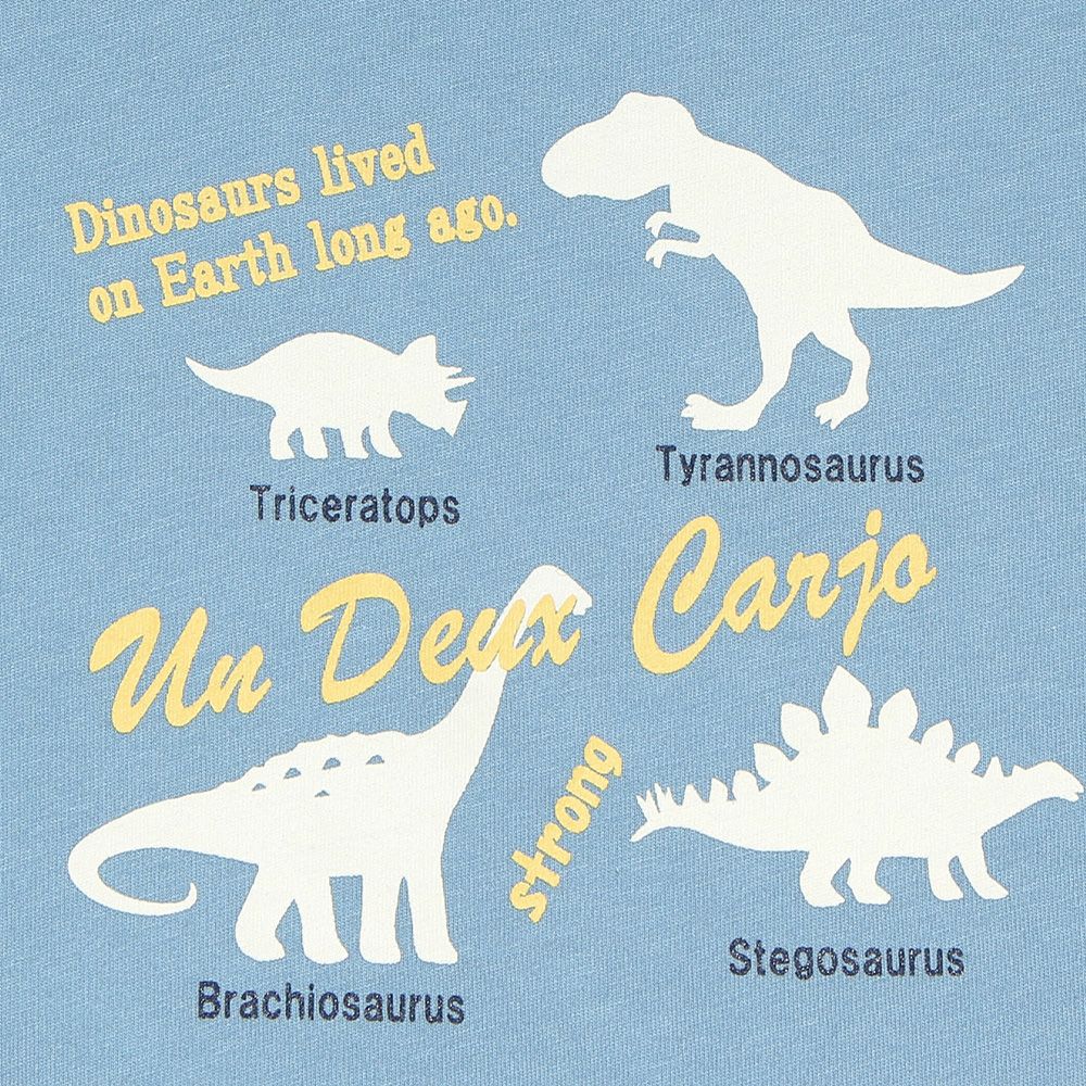 ベビー服 男の子 綿100％ベビーサイズ動物シリーズ恐竜プリント ブルー(61) デザインポイント1