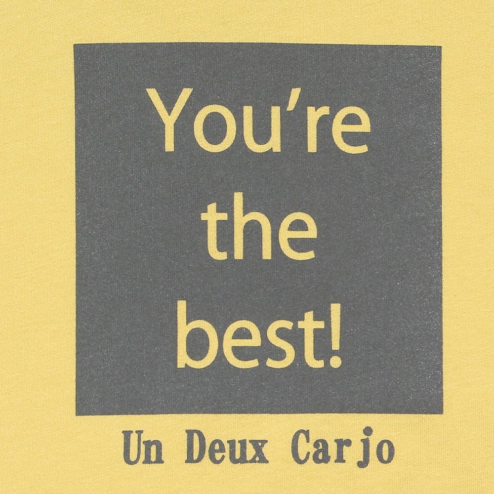 子供服 男の子 綿100％メッセージロゴプリントTシャツ イエロー(04) デザインポイント1