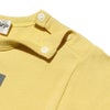 ベビー服 男の子 ベビーサイズ綿100％メッセージロゴプリントTシャツ イエロー(04) デザインポイント2