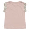 子供服 女の子 綿100％花柄リボンつき袖プリーツデザインTシャツ ベージュ(51) 背面