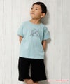 子供服 男の子 変わり編みゆったりシルエットハーフパンツ ブラック(00) モデル画像1